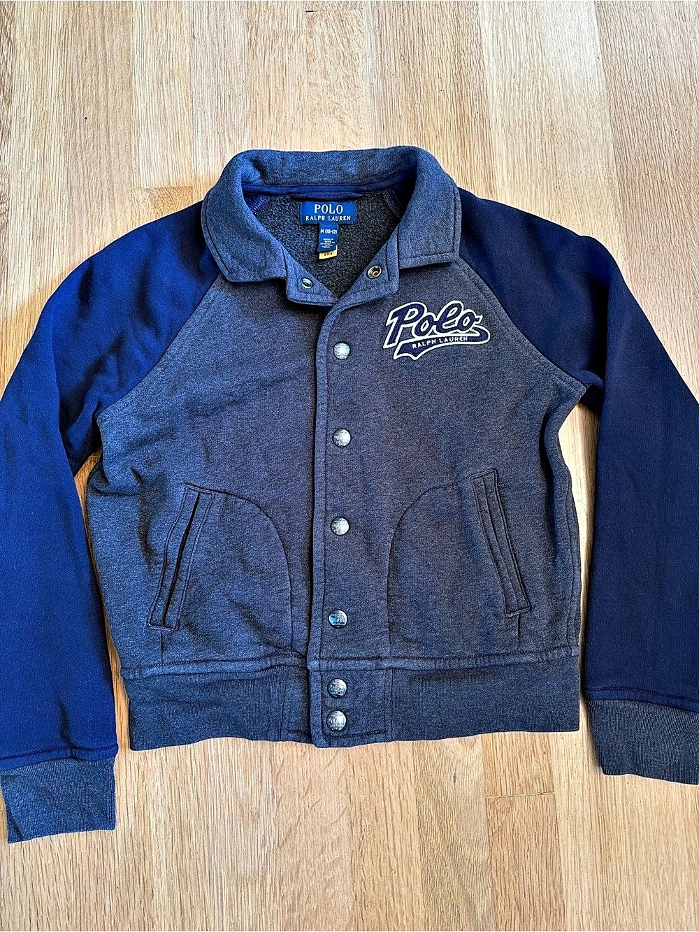 Polo Ralph Lauren Boys Varsity Jacket Blue Size M 10-12